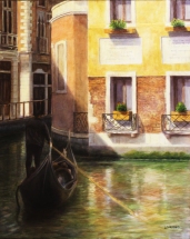 4 Gondolero I - Serie Venecia, óleo sobre lienzo, 100x81
